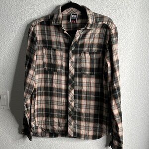 Helly Hansen Casual Plaid Shirt - Black, White, Orange